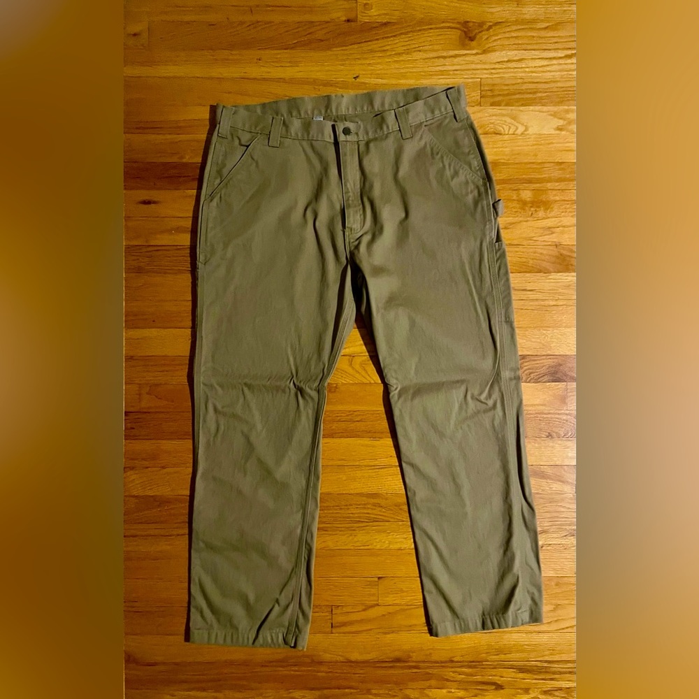 Carhartt Utility Work Twill Carpenter Pants Men’s 42x32 Khaki Great condition